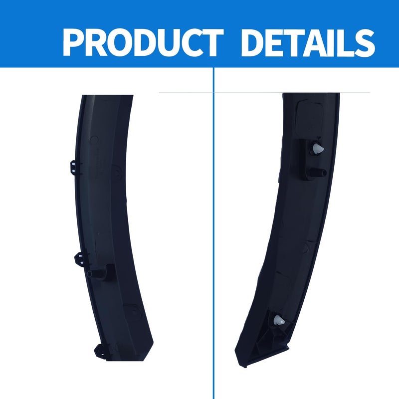 Spwrney Passenger Right Side Fender flare Molding for 2015-2023 Transit 150 250 350, Deflector Wheel Arch Trim Accessories, Replace OEM # BK3Z61278L00BB, FO1291134C, Black, 1PC - Image 4